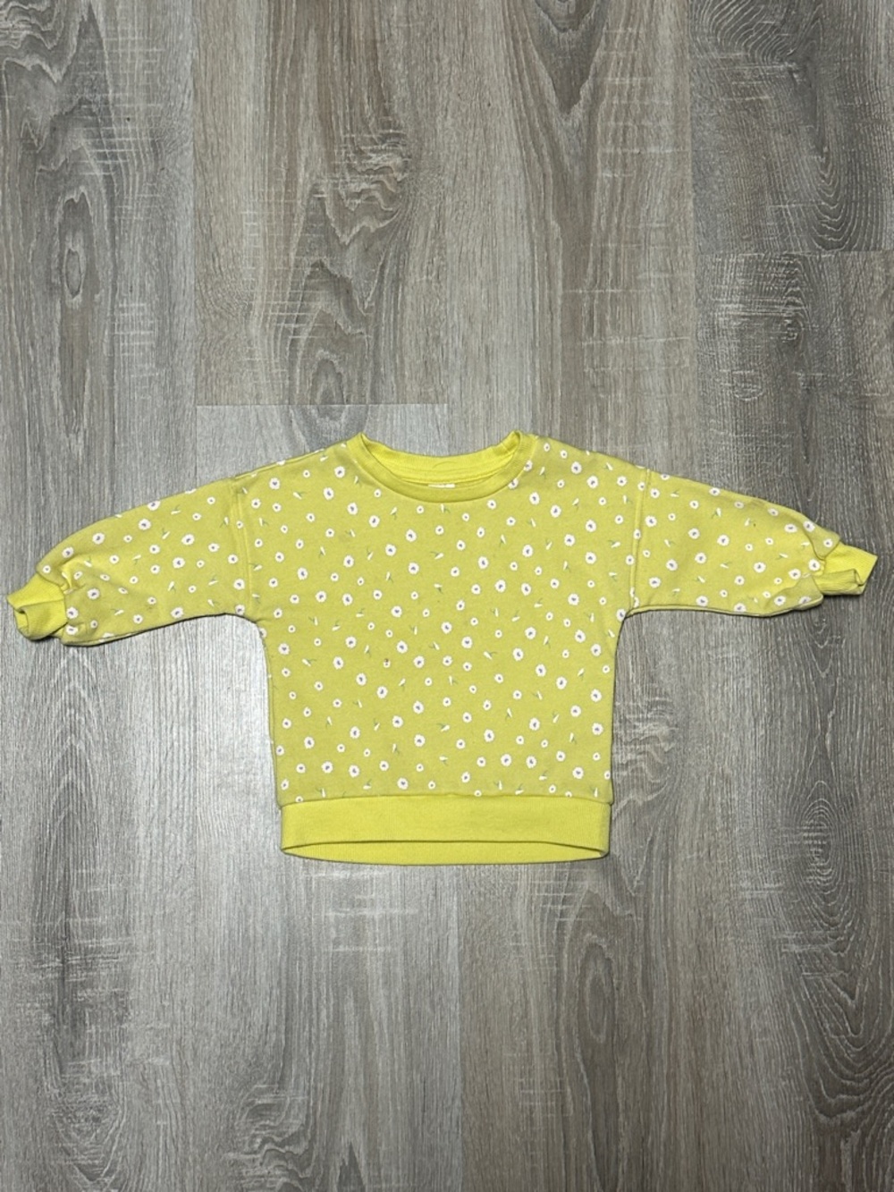 George Yellow Daisy-Print Kids Sweatshirt